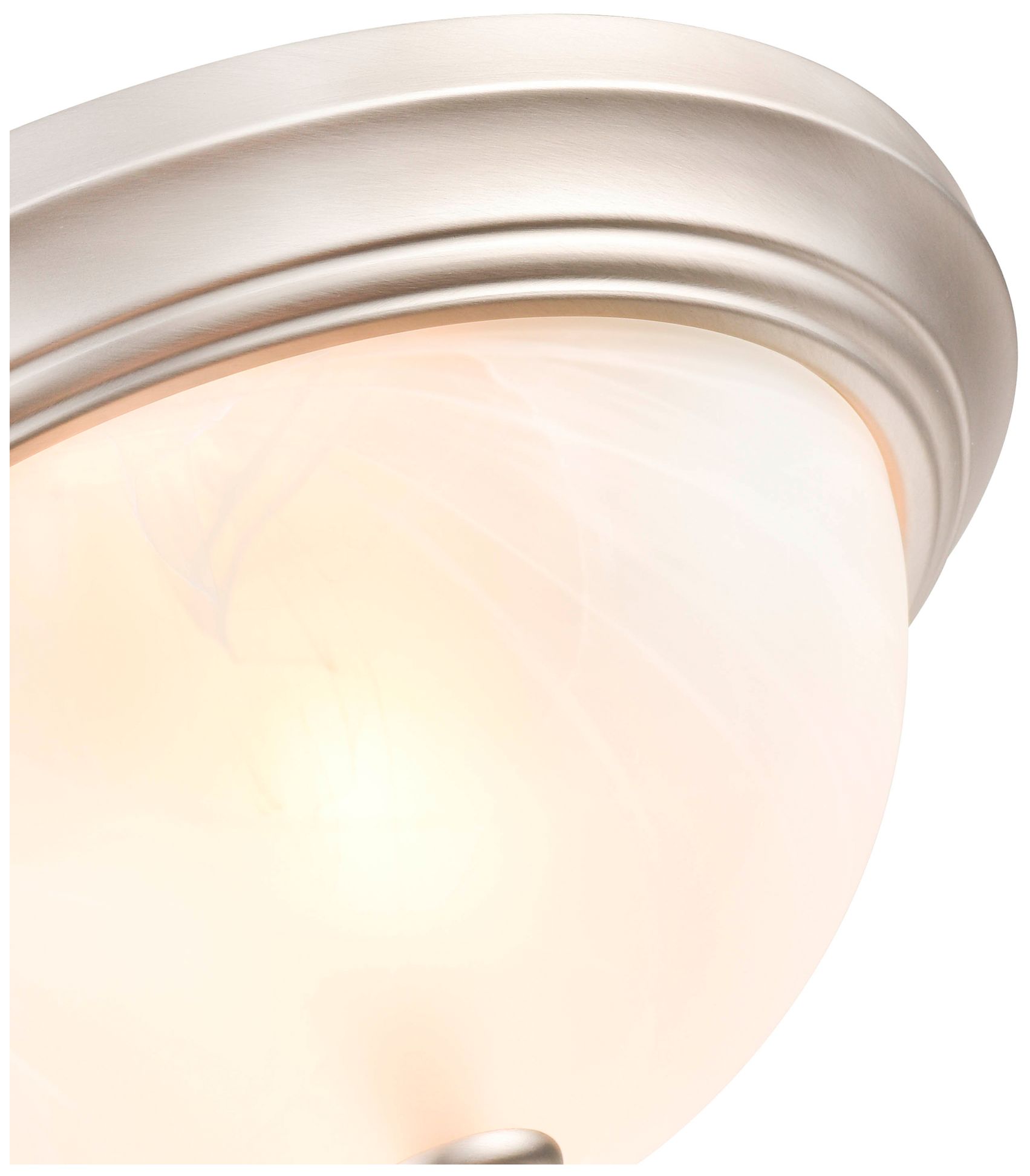 Image 2 Millennium Lighting 2 Light 11" Flush Mount Fixture in Satin Nickel more views