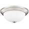Millennium Lighting 2 Light 13" Flush Mount Fixture in Brushed Nickel