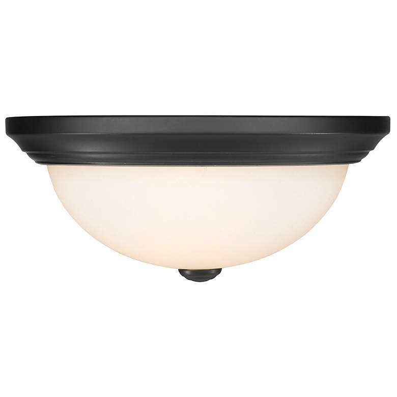 Image 1 Millennium Lighting 2 Light 13" Flush Mount Fixture in Matte Black
