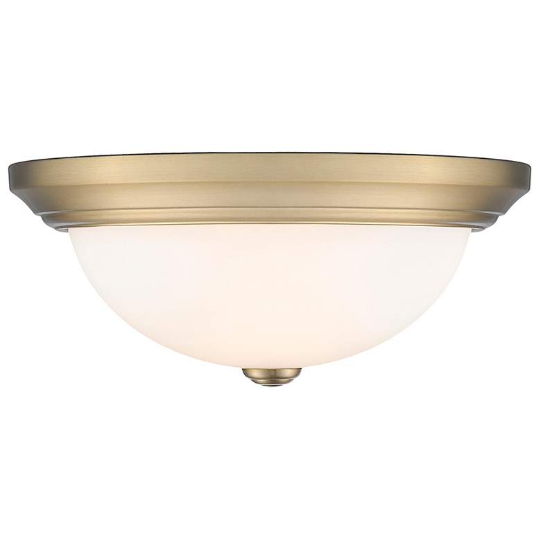 Image 1 Millennium Lighting 2 Light 13" Flush Mount Fixture in Modern Gold
