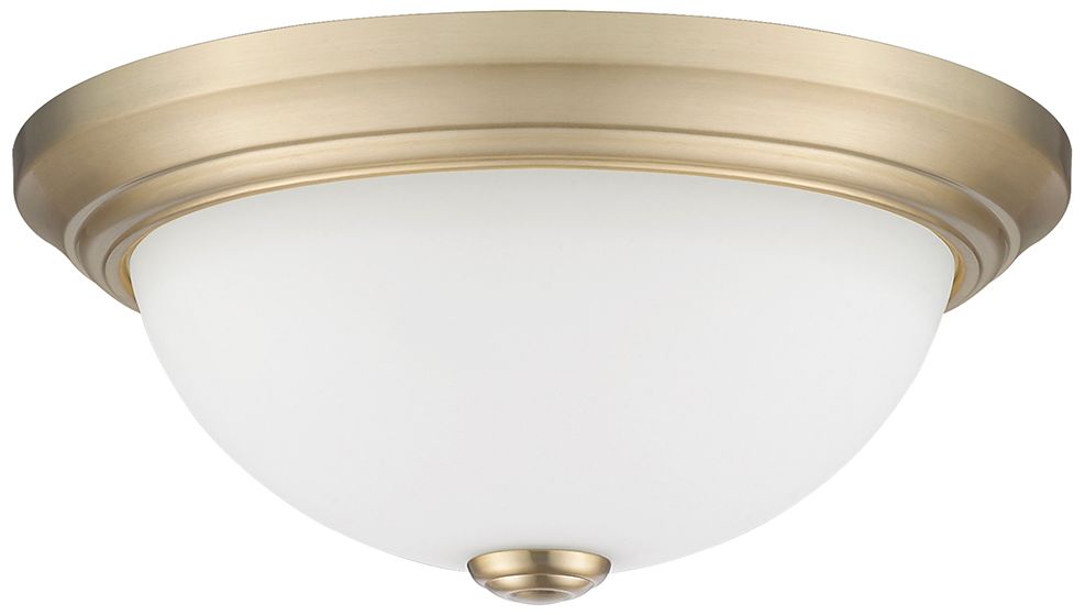 Image 2 Millennium Lighting 2 Light 13" Flush Mount Fixture in Modern Gold more views