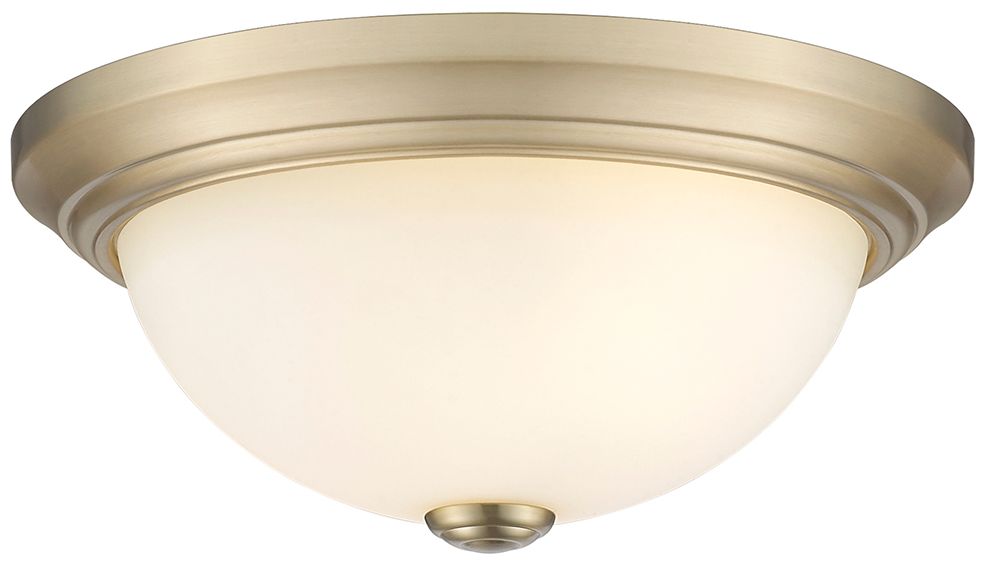 Image 3 Millennium Lighting 2 Light 13" Flush Mount Fixture in Modern Gold more views