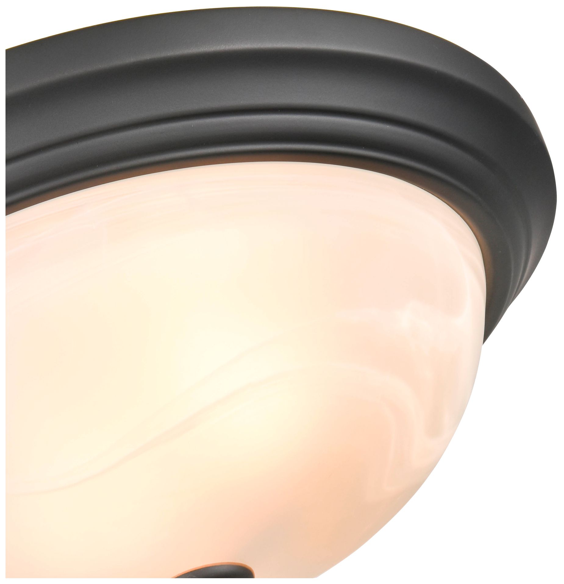 Image 3 Millennium Lighting 2 Light 13" Flush Mount Fixture in Matte Black more views