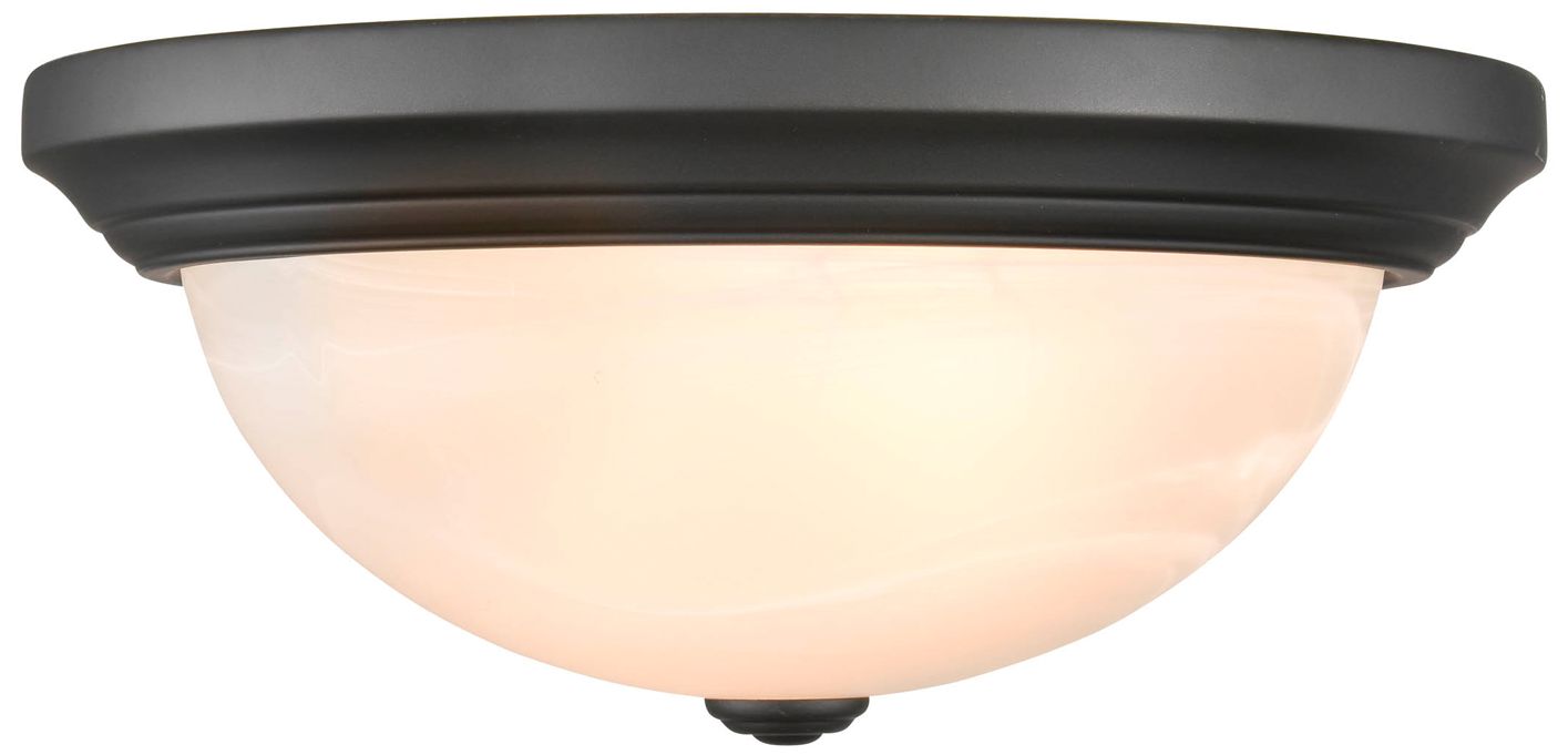 Image 4 Millennium Lighting 2 Light 13" Flush Mount Fixture in Matte Black more views