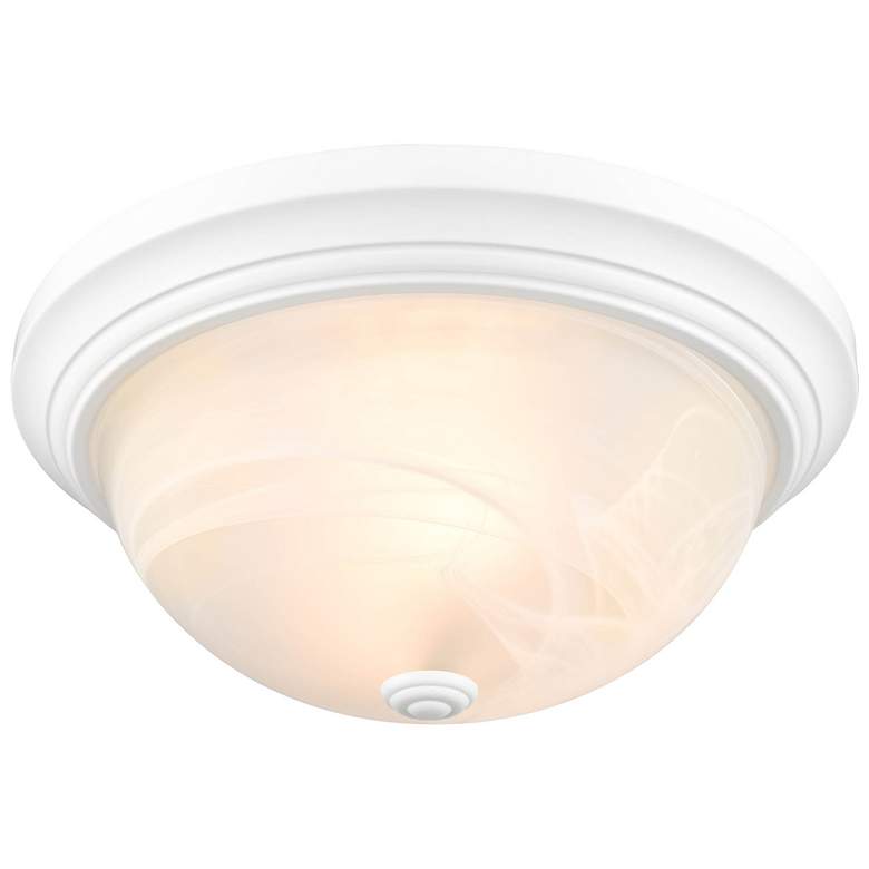 Image 1 Millennium Lighting 2 Light 13 inch Flush Mount Fixture in White