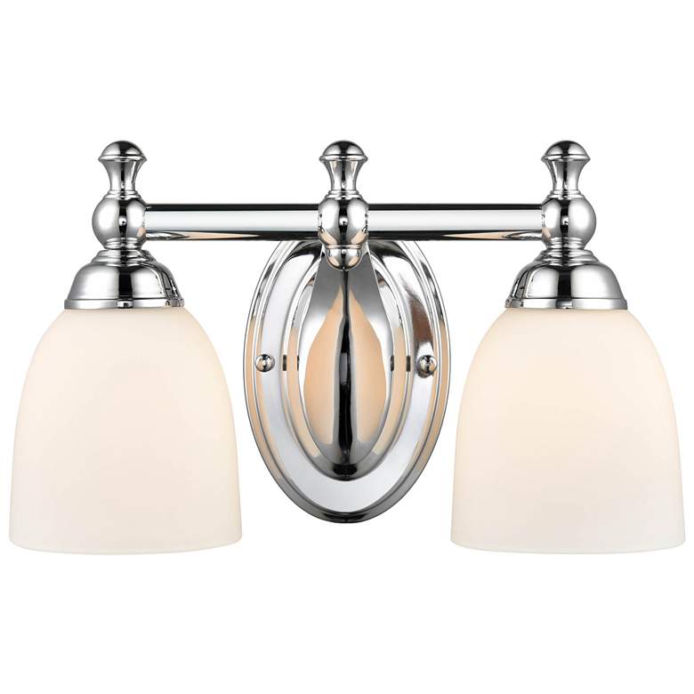 Image 1 Millennium Lighting 2 Light 13 inch Vanity Fixture in Chrome