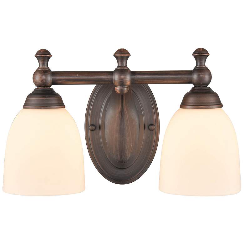 Image 1 Millennium Lighting 2 Light 13" Vanity Fixture in Rubbed Bronze