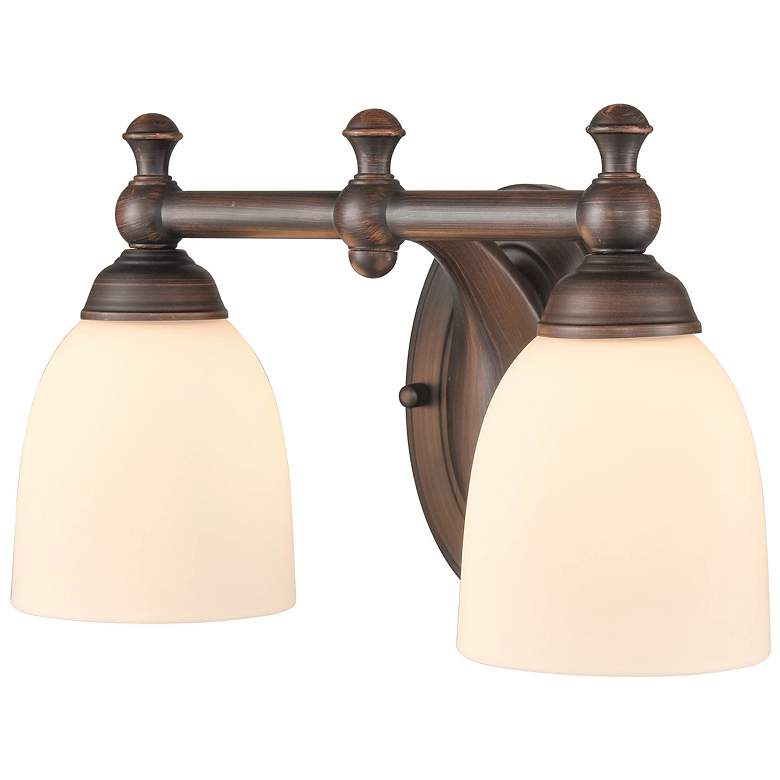 Image 2 Millennium Lighting 2 Light 13" Vanity Fixture in Rubbed Bronze more views