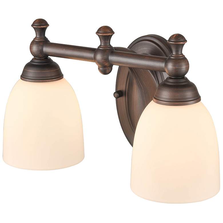 Image 3 Millennium Lighting 2 Light 13" Vanity Fixture in Rubbed Bronze more views