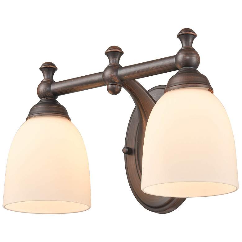 Image 4 Millennium Lighting 2 Light 13" Vanity Fixture in Rubbed Bronze more views