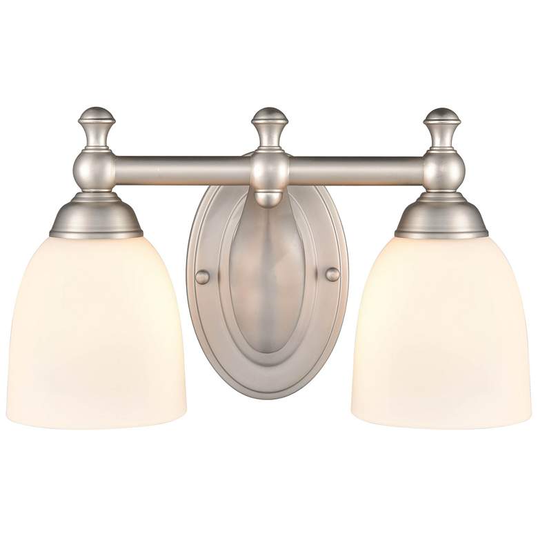 Image 1 Millennium Lighting 2 Light 13" Vanity Fixture in Satin Nickel