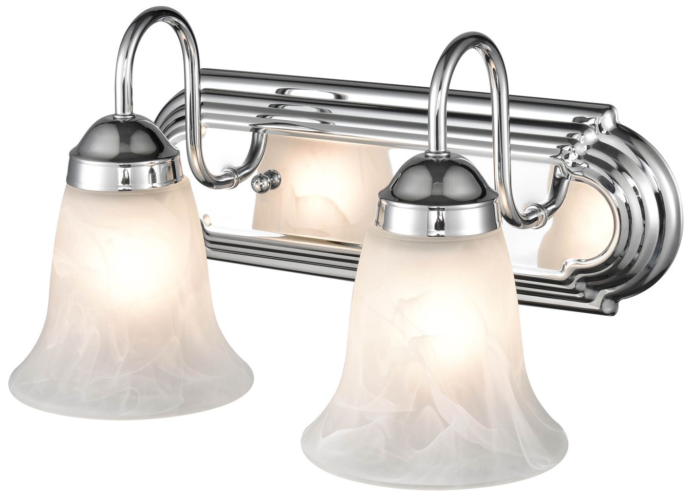 Image 3 Millennium Lighting 2 Light 14" Vanity Fixture in Chrome more views