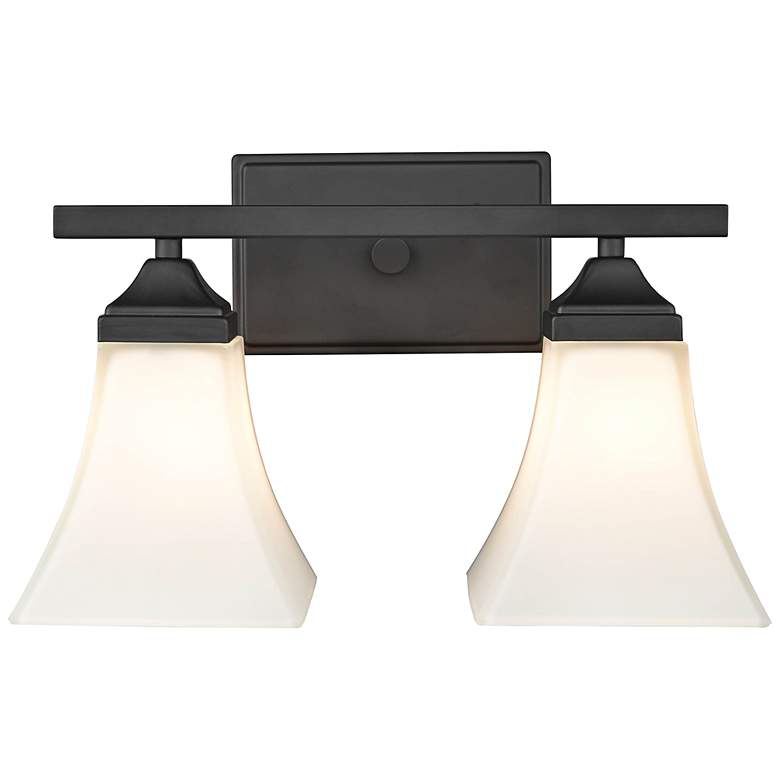 Image 1 Millennium Lighting 2 Light 14" Vanity Fixture in Matte Black