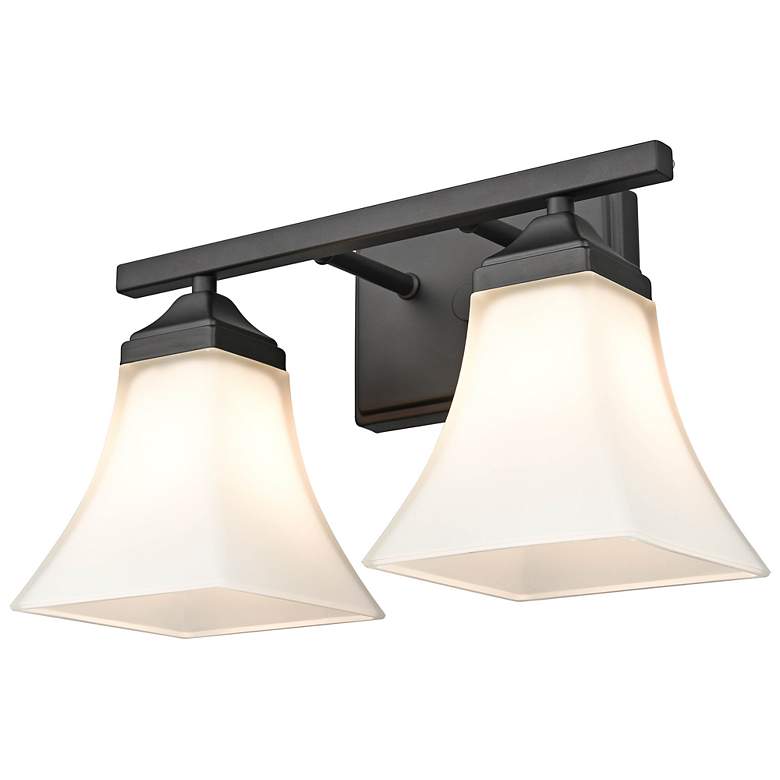 Image 4 Millennium Lighting 2 Light 14" Vanity Fixture in Matte Black more views