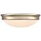 Millennium Lighting 2 Light 15" Flush Mount Fixture in Modern Gold