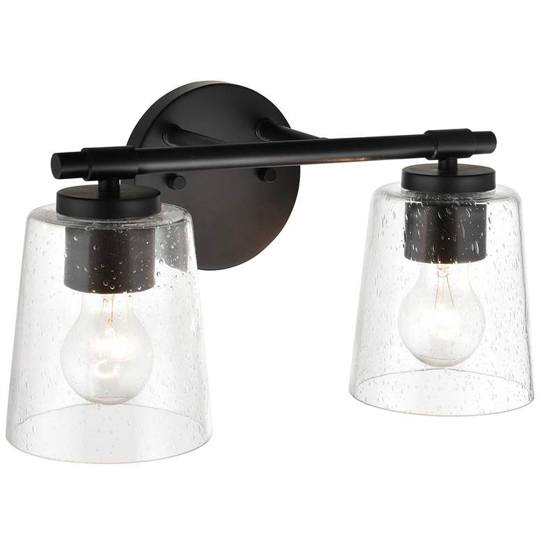 Image 1 Millennium Lighting 2 Light 15" Vanity Fixture in Matte Black