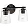 Millennium Lighting 2 Light 15" Vanity Fixture in Matte Black