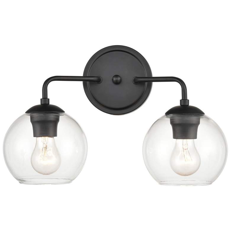 Image 1 Millennium Lighting 2 Light 16" Vanity Fixture in Matte Black