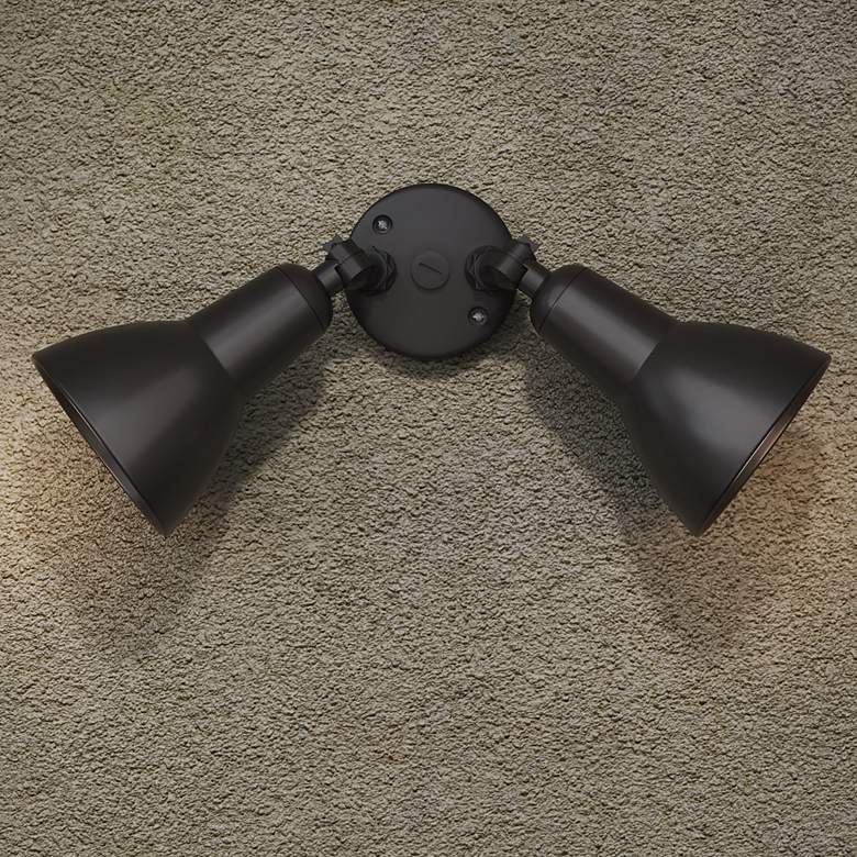 Image 1 Millennium Lighting 2 Light Flood Lights Powder Coat Bronze