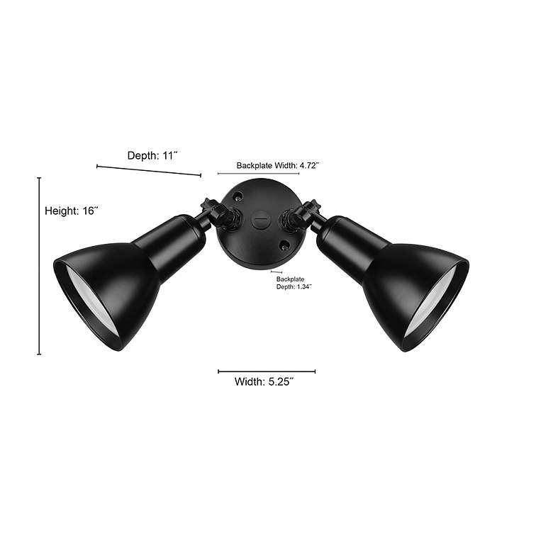 Image 7 Millennium Lighting 2 Light Flood Lights Powder Coat Bronze more views