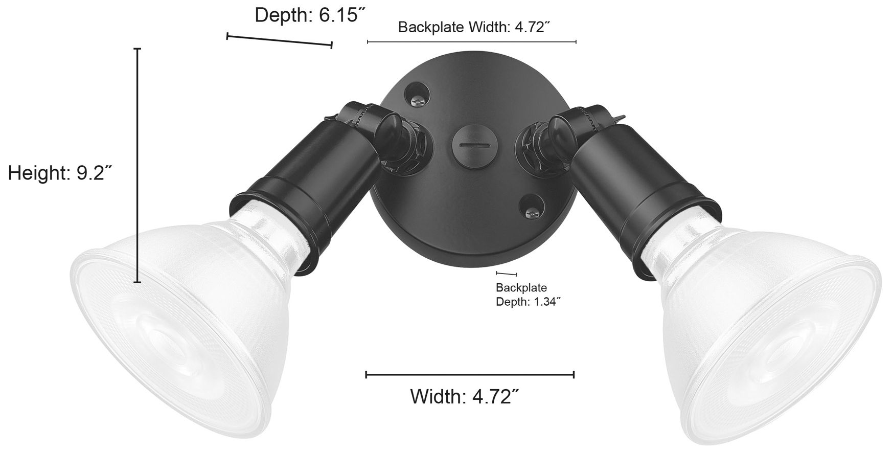 Image 6 Millennium Lighting 2 Light Flood Lights more views