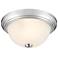 Millennium Lighting 2 Light Flushmount in Chrome