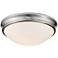 Millennium Lighting 2-Light Indoor Flushmount in Brushed Nickel