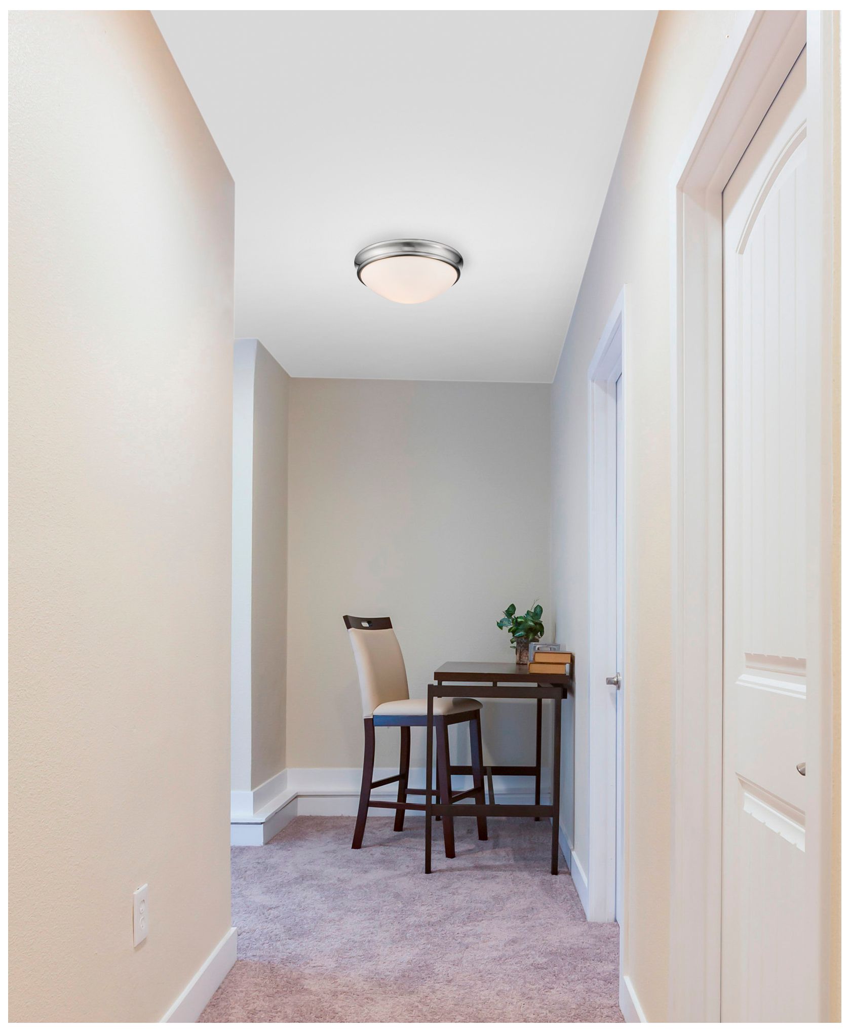 Image 2 Millennium Lighting  2-Light Indoor Flushmount in Brushed Nickel more views