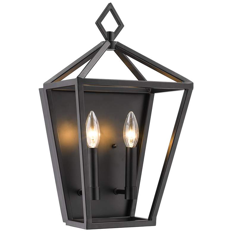 Image 1 Millennium Lighting 2-Light Indoor Wall Sconce in Matte Black