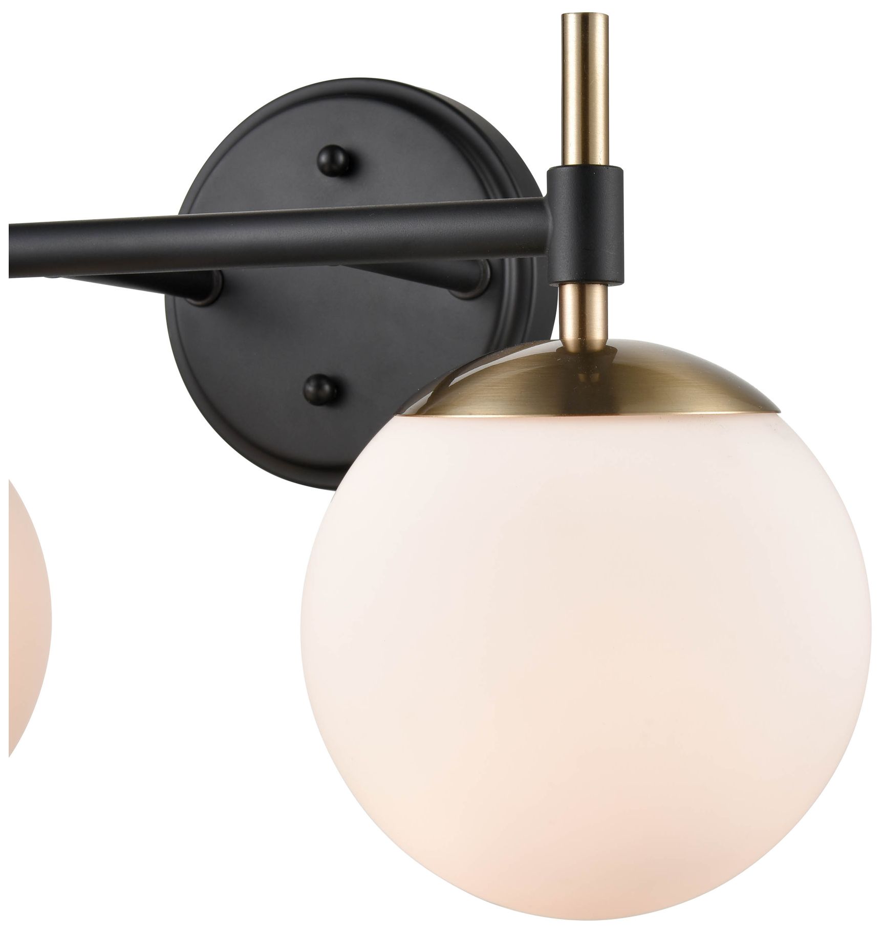 Image 2 Millennium Lighting 2-Light Matte Black/Modern Gold Bathroom Vanity Light more views
