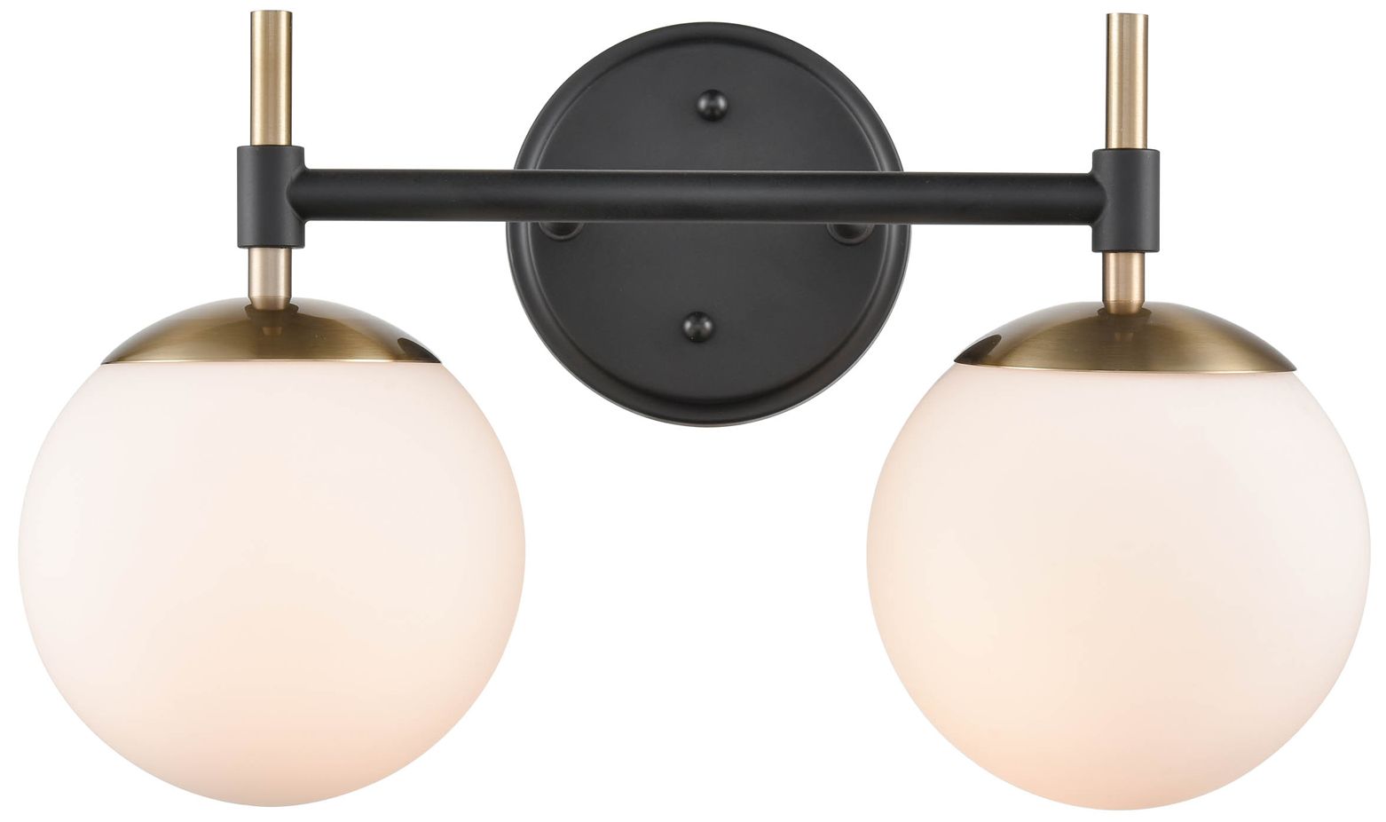 Image 4 Millennium Lighting 2-Light Matte Black/Modern Gold Bathroom Vanity Light more views