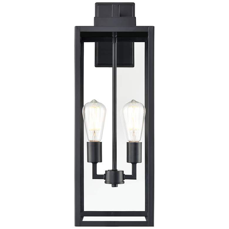 Image 1 Millennium Lighting 2-Light Powder Coated Black Outdoor Wall Sconce