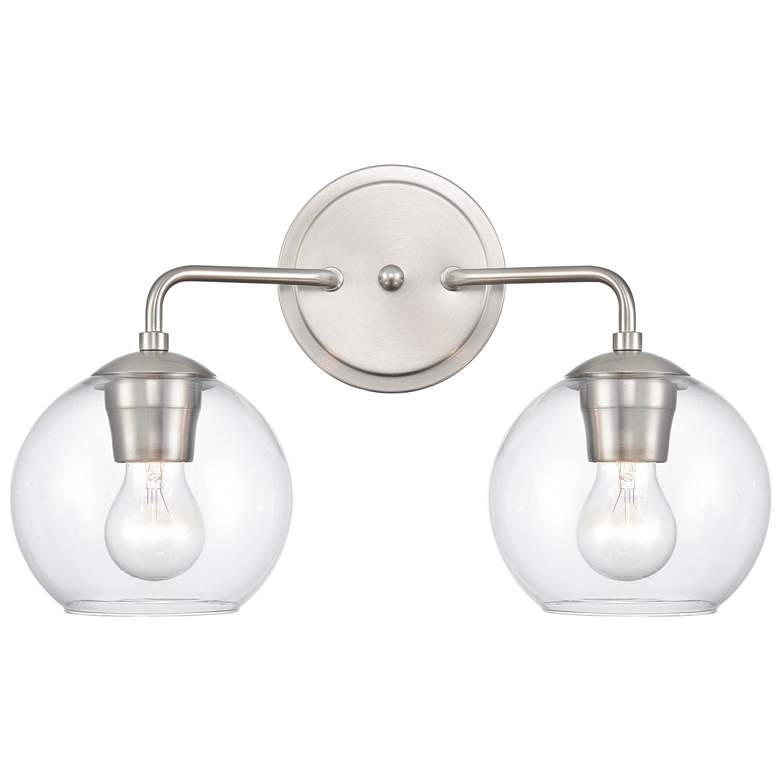 Image 1 Millennium Lighting 2 Light Vanity Fixture in Brushed Nickel