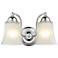 Millennium Lighting 2 Light Vanity Fixture in Chrome