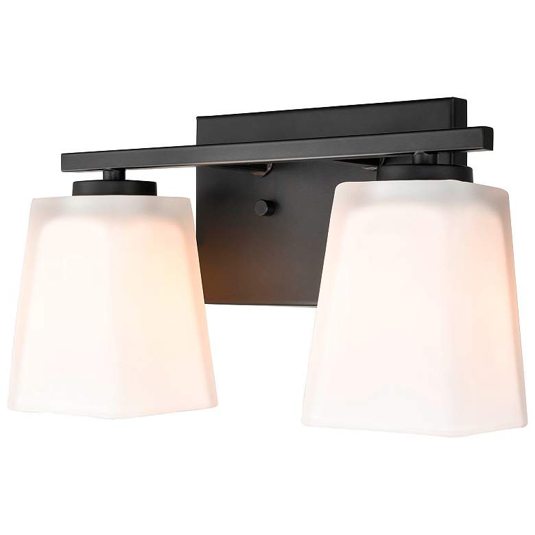 Image 2 Millennium Lighting 2 Light Vanity Fixture in Matte Black more views