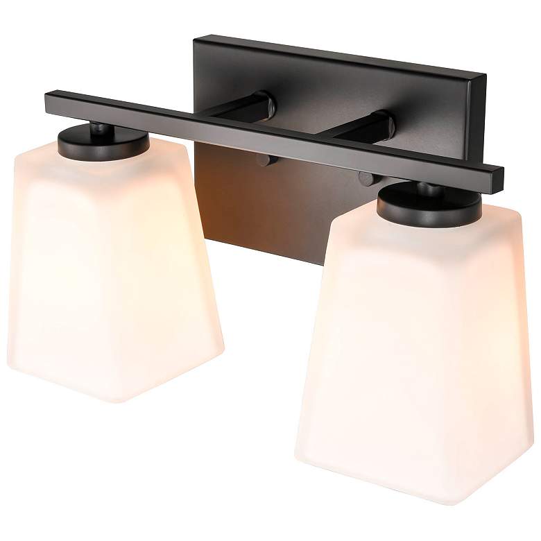 Image 4 Millennium Lighting 2 Light Vanity Fixture in Matte Black more views
