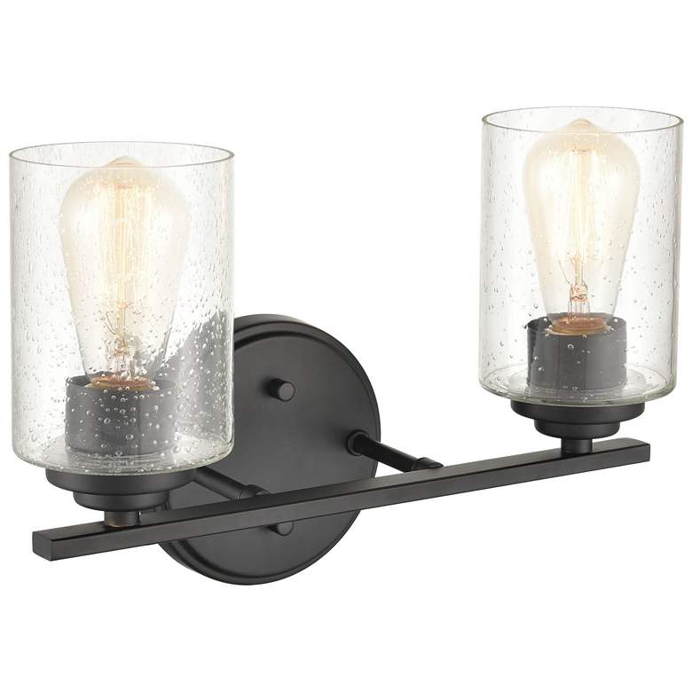 Image 1 Millennium Lighting 2 Light Vanity Fixture in Matte Black