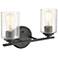 Millennium Lighting 2 Light Vanity Fixture in Matte Black