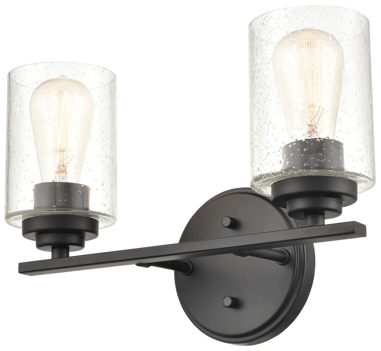 Image 2 Millennium Lighting 2 Light Vanity Fixture in Matte Black more views