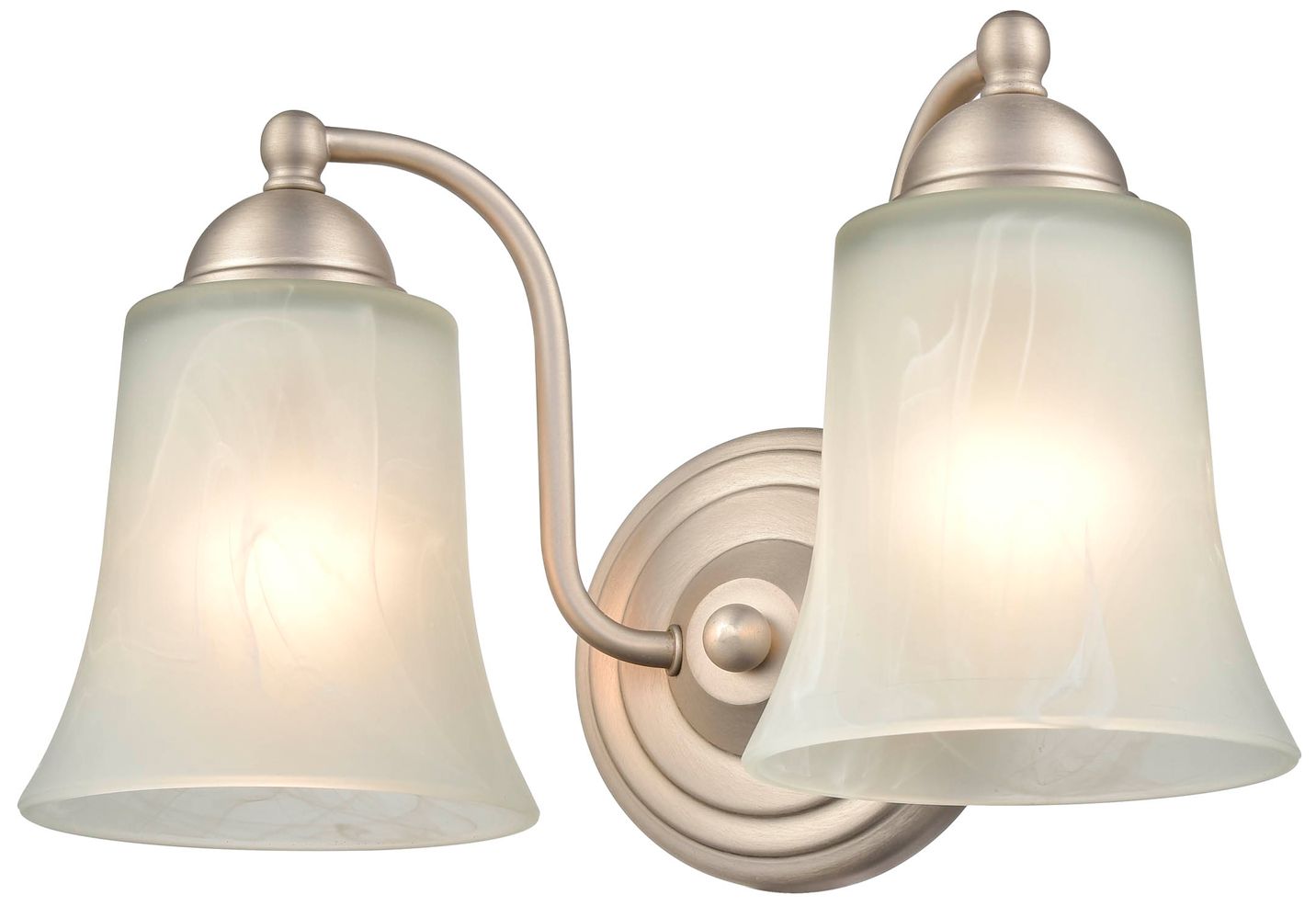 Image 3 Millennium Lighting 2 Light Vanity Fixture in Satin Nickel more views