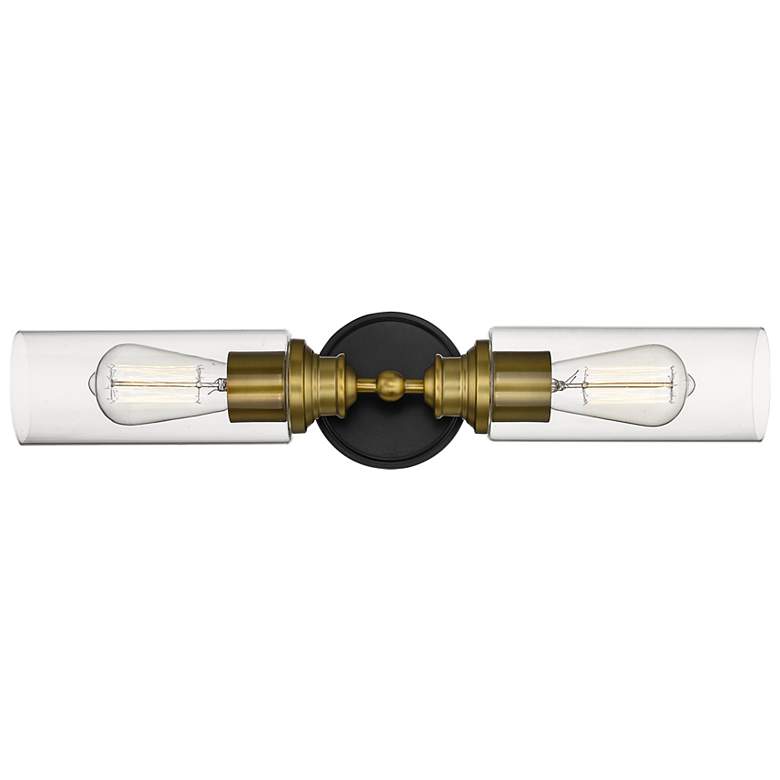 Image 1 Millennium Lighting 2-Light Vanity Light in Matte Black/Heirloom Bronze