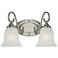 Millennium Lighting 2-Light Vanity Light in Satin Nickel