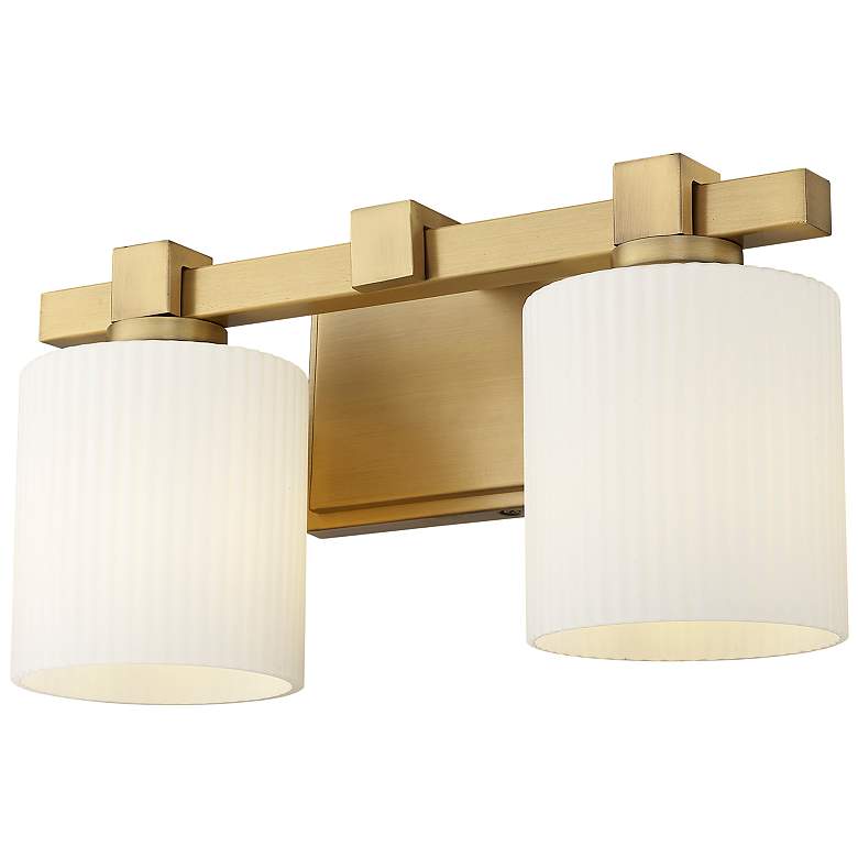 Image 4 Millennium Lighting 2-Light Vanity Light in Vintage Brass more views