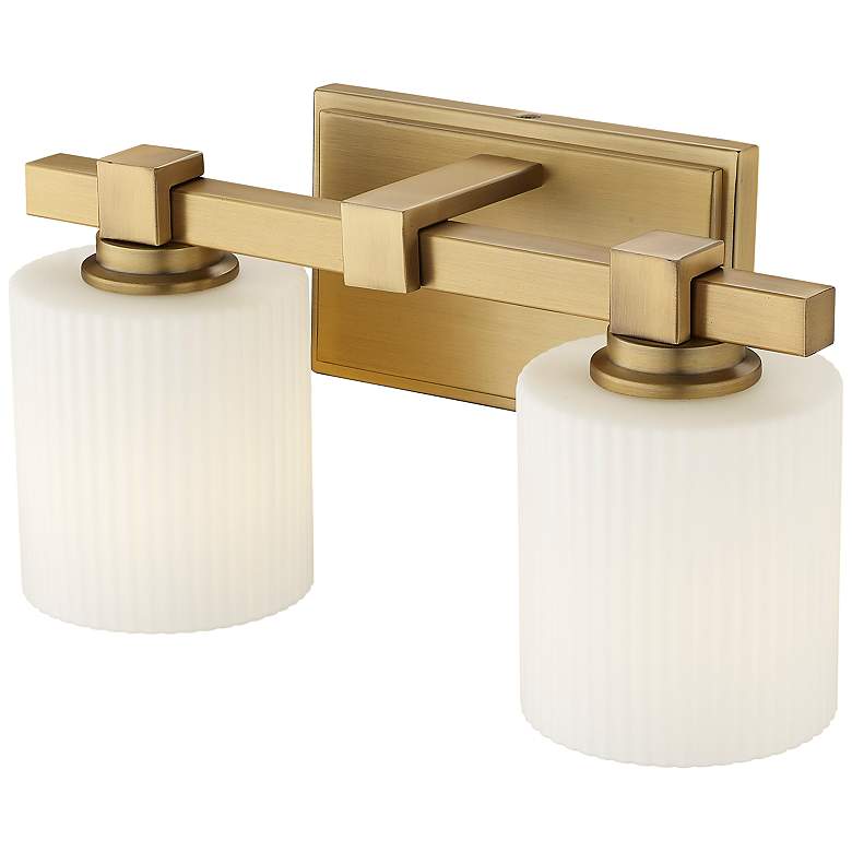 Image 5 Millennium Lighting 2-Light Vanity Light in Vintage Brass more views