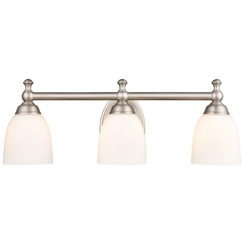 Image 1 Millennium Lighting 22" Wide 3-Light Satin Nickel Vanity Bath Light