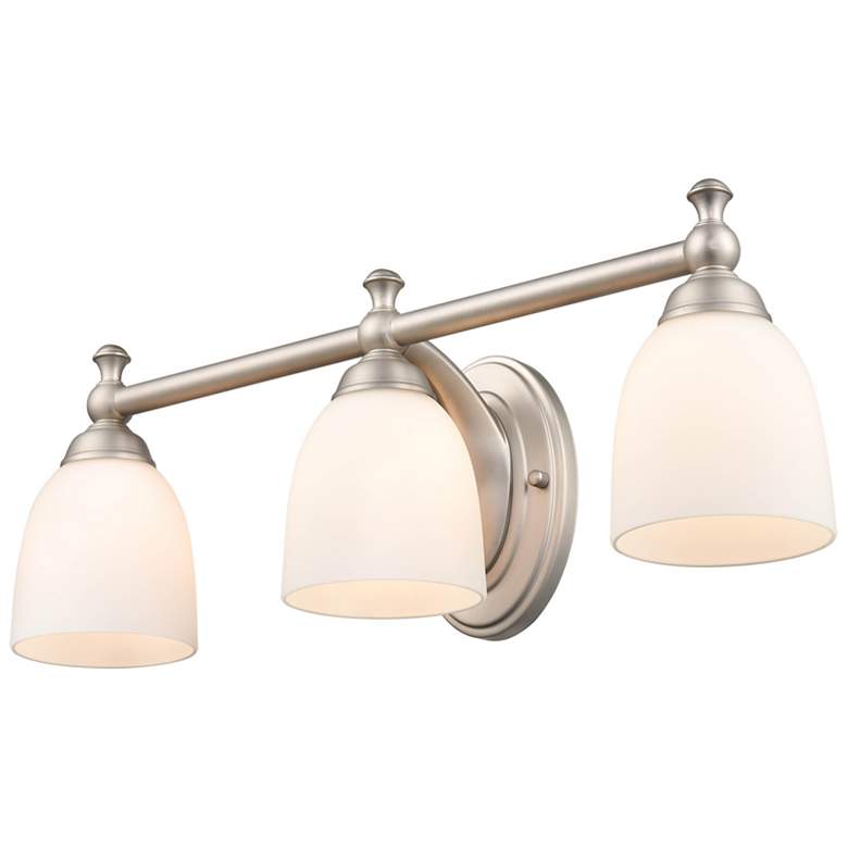 Image 2 Millennium Lighting 22" Wide 3-Light Satin Nickel Vanity Bath Light more views