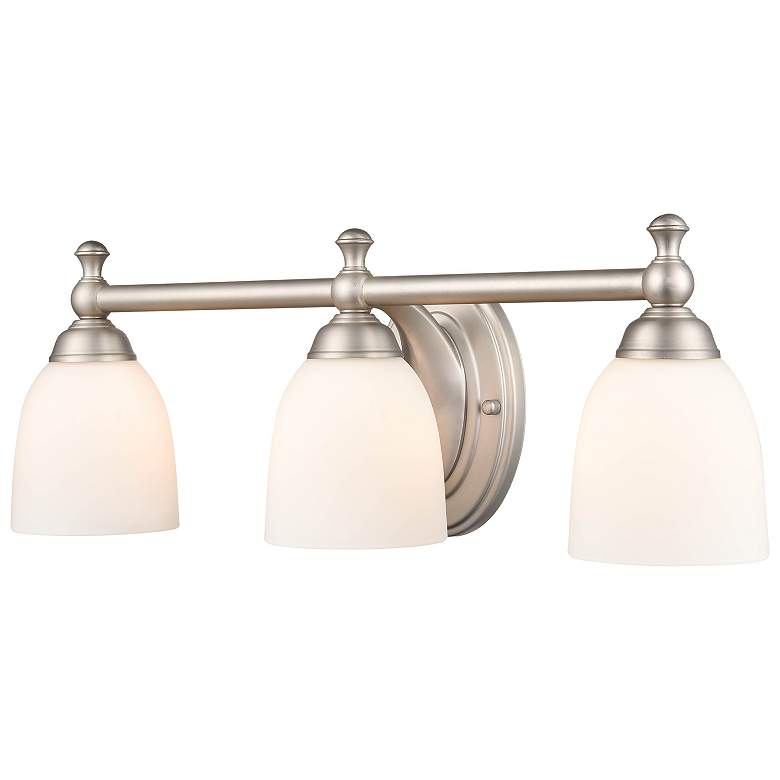 Image 4 Millennium Lighting 22" Wide 3-Light Satin Nickel Vanity Bath Light more views