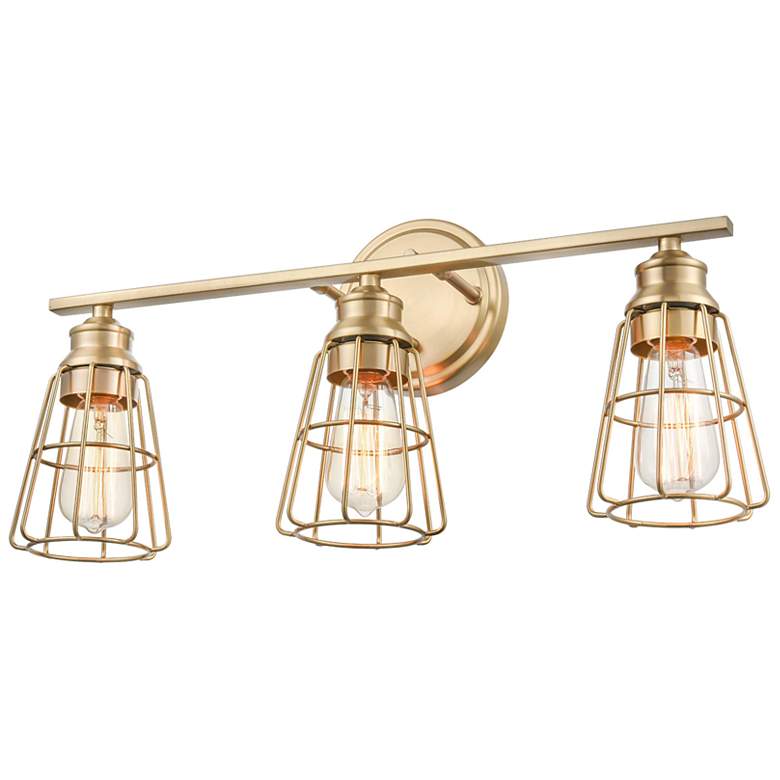 Image 1 Millennium Lighting 23" Wide Modern Gold 3-Light Bath Light