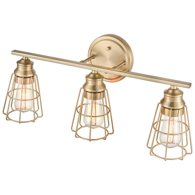 Image 2 Millennium Lighting 23" Wide Modern Gold 3-Light Bath Light more views