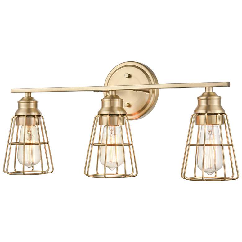 Image 3 Millennium Lighting 23" Wide Modern Gold 3-Light Bath Light more views
